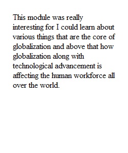 Global Studies Module 4 Reflection